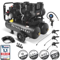 STAHLWERK Kompressor ST-228 Pro Vollausstattung | 8 bar |...
