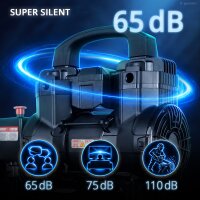 STAHLWERK Kompresor ST-98 Pro &ndash; kompletn&iacute; v&yacute;bava | 8 bar | 1,22 PS | 0,90 kW | 170 l/min | 9l n&aacute;drž | bezolejov&yacute; | bezkart&aacute;čov&yacute; motor | 5metrov&aacute; hadice | hustilka pneumatik | 3n&aacute;sobn&yacute; rozdělovač | Vyfukovac&iacute; pistole