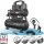 STAHLWERK ST-98 Pro fully equipped compressor | 8 bar | 1.22 hp | 0.90 kW | 170 l/min | 9 L tank | oil-free | brushless motor | 5 meter hose | tire inflator | 3-way distributor | blow-out gun