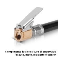 STAHLWERK Compressore ST-38 BL, completamente equipaggiato | 8 bar | 1,22 CV | 0,90 kW | 170 l/min | serbatoio da 3 L | senza olio | motore brushless | tubo da 5 metri | gonfiatore per pneumatici | distributore a 3 vie | pistola di soffiaggio
