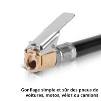 STAHLWERK Compresseur ST-38 PRO &eacute;quipement complet | 8 bar | 1,6 CV | 1,18 kW | 190 l/min | R&eacute;servoir 3 L | Sans huile | Moteur Brushless | 5 m&egrave;tres de tuyau | Gonfleur de pneus | Distributeur 3 voies | Pistolet de soufflage