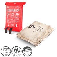 STAHLWERK Löschdecke 200 x 100 cm Fiberglas DIN EN...