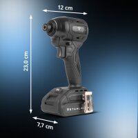 STAHLWERK Juego de herramientas sin cable de 3 piezas | Amoladora angular sin escobillas 7.500 rpm | Llave de impacto giratoria 500 Nm | Llave de impacto compacta 190 Nm | Batería 2Ah/4Ah | Cargador | Montaje, metalurgia, bricolaje