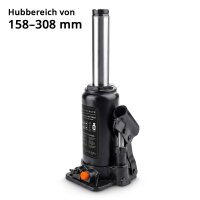 STAHLWERK hydraulický zvedák GW0204 s nosností 2 t | Rozsah zdvihu 158-308 mm | Kompaktní beranový zvedák | Hydraulický zvedák | Robustní lahvový zvedák pro stroje, užitková vozidla a automobily