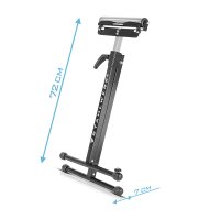 STAHLWERK Rollenbock RB-110 ST Arbeitsbock 2er Set | Klappbock höhenverstellbar von 720 bis 1.100 mm mit 60 kg Tragkraft und Rollenauflage