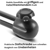 STAHLWERK Rollenbock RB-110 ST Arbeitsbock 2er Set | Klappbock höhenverstellbar von 720 bis 1.100 mm mit 60 kg Tragkraft und Rollenauflage