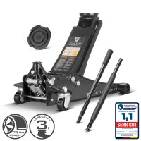 B-Ware:Wagenheber WHF-73 ST 3 t mit Doppelhubkolben schwarz