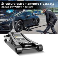 B-Ware:Wagenheber WHF-73 ST 3 t mit Doppelhubkolben schwarz