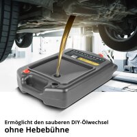 Kit de vidange dhuile 2 pièces : bac de récupération dhuile 10 l et bidon de vidange dhuile 18 l