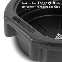 Kit de vidange dhuile 2 pièces : bac de récupération dhuile 10 l et bidon de vidange dhuile 18 l