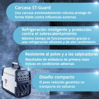 STAHLWERK AC/DC TIG 200 pulse ST IGBT / Soldadora TIG &amp; MMA 200 A con funci&oacute;n de pulsos / Soldadora de aluminio