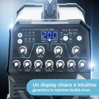STAHLWERK AC/DC TIG 200 impulsi ST IGBT / Saldatrice TIG e MMA da 200 A con funzione a impulsi / Saldatrice per alluminio