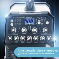 STAHLWERK AC/DC TIG 200 pulse ST IGBT / Soldadora TIG &amp; MMA 200 A con funci&oacute;n de pulsos / Soldadora de aluminio
