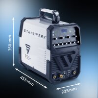 STAHLWERK AC/DC WIG 200 Puls ST Schwei&szlig;ger&auml;t mit 200 Ampere WIG MMA viele Schwei&szlig;parameter einstellbar, ALU D&uuml;nnblech geeignet