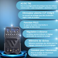 B-Ware:Schwei&szlig;ger&auml;t AC/DC WIG 200 Puls CUT ST 200 A