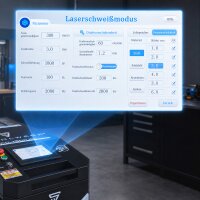 STAHLWERK Laser-Schweißgerät WCD 1500 Laser Pro mit 1500 W | 3-in-1-Laser-Schweißanlage zum Schweißen, Schneiden und Reinigen | Handgeführtes Schweißsystem mit CW-Faserlaser | Laserklasse 4 | 230 V