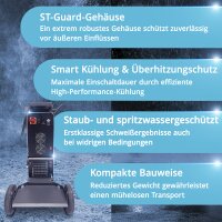 STAHLWERK Schweißgerät AC/DC WIG 315 Puls Pro – wassergekühltes 315 A Industrieschweißgerät mit 1,6 kW Wasserkühlung, AC/DC Puls, MMA/E-Hand, Spot, HF- und Lift-TIG-Zündung, digitales Display, 400 V