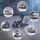 STAHLWERK WHB-73 ST Car Jack | 3 t Lifting Capacity | Dual-Piston | 73–500 mm Lifting Height | Extra-Low-Profile Maneuvering Car Jack | Hydraulic Car Jack | Black Car Jack | Blue Silent Casters | 2 Rubber Pads