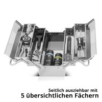 B-Ware:Werkzeugkasten Edelstahl mit 5 Fächern