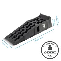 STAHLWERK Stufenkeil GT-15 ST 4er Set mit 6 t Tragkraft 905 x 330 x 215 mm Auffahrkeil | Unterlegkeil | Auffahrrampe | Auffahrbock | Ausgleichkeil f&uuml;r Wohnmobil, Caravan, Wohnwagen oder Anh&auml;nger