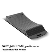 STAHLWERK Reifenschoner Standplatten GT-18 ST 8er Set mit 2,7 t Tragkraft Reifenwiege | Reifenschuhe | Hemmschuh | Unterlegkeil für Pkw, Reisemobil, Campingmobil, Wohnmobil, Caravan oder Wohnwagen
