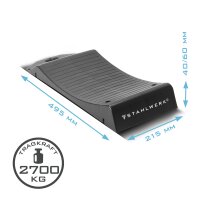 STAHLWERK Reifenschoner Standplatten GT-18 ST 8er Set mit 2,7 t Tragkraft Reifenwiege | Reifenschuhe | Hemmschuh | Unterlegkeil für Pkw, Reisemobil, Campingmobil, Wohnmobil, Caravan oder Wohnwagen