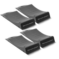 STAHLWERK Reifenschoner Standplatten GT-18 ST 8er Set mit 2,7 t Tragkraft Reifenwiege | Reifenschuhe | Hemmschuh | Unterlegkeil für Pkw, Reisemobil, Campingmobil, Wohnmobil, Caravan oder Wohnwagen