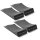 STAHLWERK Reifenschoner Standplatten GT-18 ST 8er Set mit 2,7 t Tragkraft Reifenwiege | Reifenschuhe | Hemmschuh | Unterlegkeil für Pkw, Reisemobil, Campingmobil, Wohnmobil, Caravan oder Wohnwagen