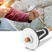 STAHLWERK Flachmeißel | Spitzmeißel 4er Set Gold 300 mm Handmeißel aus gehärtetem Stahl zum professionellen Meißeln von Metall, Stein, Holz, Beton, Fliesen und Kunststoffen