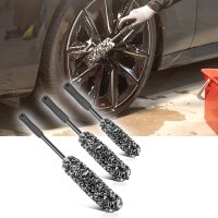 STAHLWERK Felgenbürste 6er Set Autoreinigungsbürste | Detailing-Bürste | Radbürste | Pflegebürste | Autowaschbürste | Universal-Bürste zum Reinigen empfindlicher Oberflächen