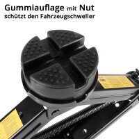 STAHLWERK Reifenwechsel-Set | Scherenwagenheber SWH-2 ST 2 t 117–435 mm | Teleskop-Radmutterschlüssel | Reifendruckmesser LED | Profil-Tiefenmesser | Kniekissen | Handschuhe | Reifenschutzhüllen