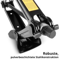STAHLWERK Reifenwechsel-Set | Scherenwagenheber SWH-2 ST 2 t 117–435 mm | Teleskop-Radmutterschlüssel | Reifendruckmesser LED | Profil-Tiefenmesser | Kniekissen | Handschuhe | Reifenschutzhüllen