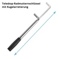 STAHLWERK Reifenwechsel-Set | Scherenwagenheber SWH-2 ST 2 t 117–435 mm | Teleskop-Radmutterschlüssel | Reifendruckmesser LED | Profil-Tiefenmesser | Kniekissen | Handschuhe | Reifenschutzhüllen