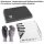 STAHLWERK Reifenwechsel-Set | Scherenwagenheber SWH-2 ST 2 t 117–435 mm | Teleskop-Radmutterschlüssel | Reifendruckmesser LED | Profil-Tiefenmesser | Kniekissen | Handschuhe | Reifenschutzhüllen