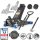 STAHLWERK Tire Change Kit with WHB-73 ST BR Jack, 3 t Load Capacity | Blue Rubber-Coated Long-Life Silent Casters | Double-Piston Design and 73–500 mm Stroke | TW-210 ST with 28–210 Nm