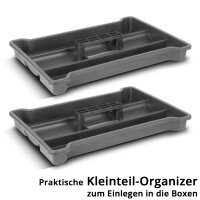 B-Ware:Werkzeugtrolley / Systainer mit 3 Boxen und Rollbrett