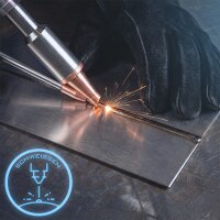 STAHLWERK Laser-Schweißgerät WCD 1500 Laser Pro Vollausstattung mit 1500 W | 3-in-1-Laser-Schweißanlage zum Schweißen, Schneiden und Reinigen | Handgeführtes Schweißsystem mit CW-Faserlaser | Laserklasse 4 | 230 V