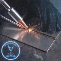 STAHLWERK: Equipo de soldadura láser WCD 1500 Laser Pro, equipamiento completo de 1500 W | Equipo de soldadura láser 3 en 1 para soldar, cortar y limpiar | Sistema de soldadura manual con láser de fibra en onda continua (CW) | Clase de láser 4 | 230 V