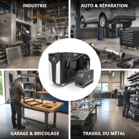 STAHLWERK Appareil de soudage laser WCD 1500 Laser Pro de 1 500 W | Système de soudage laser 3-en-1 pour le soudage, de découpe et de nettoyage | Système de soudage à guidage manuel avec laser à fibre en mode continu (CW) | Classe laser 4 | 230 V