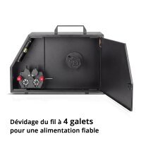 STAHLWERK Appareil de soudage laser WCD 1500 Laser Pro de 1 500 W | Système de soudage laser 3-en-1 pour le soudage, de découpe et de nettoyage | Système de soudage à guidage manuel avec laser à fibre en mode continu (CW) | Classe laser 4 | 230 V