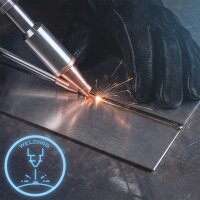 STAHLWERK Laserový svařovací přístroj WCD 2000 Laser Pro v plné výbavě s výkonem 2000 W | Laserový svařovací systém 3 v 1 pro svařování, řezání a čištění | Ručně vedený svařovací systém s vláknovým laserem v režimu CW | Třída laseru 4 | 230 V