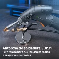 STAHLWERK: Equipo de soldadura láser WCD 2000 Laser Pro con equipamiento completo de 2000 W | Equipo de soldadura láser 3 en 1 para soldar, cortar y limpiar | Sistema de soldadura manual con láser de fibra en onda continua (CW) | Clase de láser 4 | 230 V