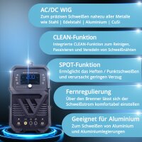 B-Ware: Schwei&szlig;ger&auml;t 3 in 1 Kombi AC/DC WIG 200 ST Digital