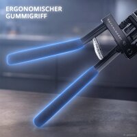 STAHLWERK Lochzange und Absetzzange 2-in-1 | 5 mm Lochdurchmesser | 285 mm Gesamtlänge | für Schweißarbeiten | zum Lochen sowie Absetzen dünner Stahl- und Karosseriebleche | Stanzzange