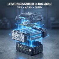 STAHLWERK Akumulatorowa wkrętarka udarowa OTTO | System 20 V | Moment obrotowy 550 Nm | Uchwyt narzędziowy 1/2 cala | Akumulatorowa wkrętarka udarowa do warsztatu, montażu i motoryzacji | Bezszczotkowa
