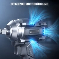 STAHLWERK Akumulatorowa wkrętarka udarowa OTTO | System 20 V | Moment obrotowy 550 Nm | Uchwyt narzędziowy 1/2 cala | Akumulatorowa wkrętarka udarowa do warsztatu, montażu i motoryzacji | Bezszczotkowa
