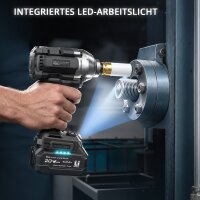 STAHLWERK Akumulatorowa wkrętarka udarowa OTTO | System 20 V | Moment obrotowy 550 Nm | Uchwyt narzędziowy 1/2 cala | Akumulatorowa wkrętarka udarowa do warsztatu, montażu i motoryzacji | Bezszczotkowa
