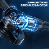 STAHLWERK WILLI akku-vinkelsliber | 20 volt-system | 125 mm skivediameter | M14-spindel | børsteløs | akku til slibning, skæring og polering