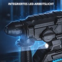 STAHLWERK batteridrevet borhammer KLAUS | 20 volt-system | 24 mm borediameter | Boring, slagboring og mejsling | Batteridrevet borhammer til beton og cement | Børsteløs | SDS