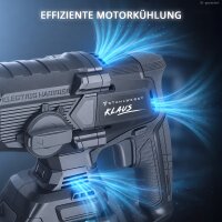 STAHLWERK batteridrevet borhammer KLAUS | 20 volt-system | 24 mm borediameter | Boring, slagboring og mejsling | Batteridrevet borhammer til beton og cement | Børsteløs | SDS